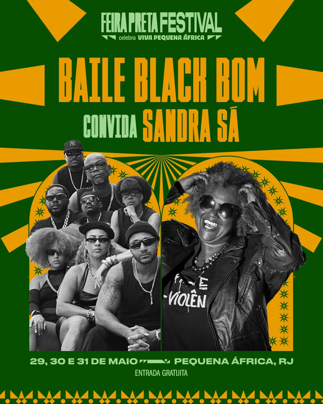 Baile Black Bom convida Don Filó e Sandra Sá