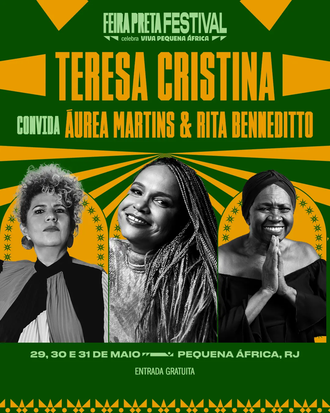 Teresa Cristina convida Áurea Martins e Rita Benedito